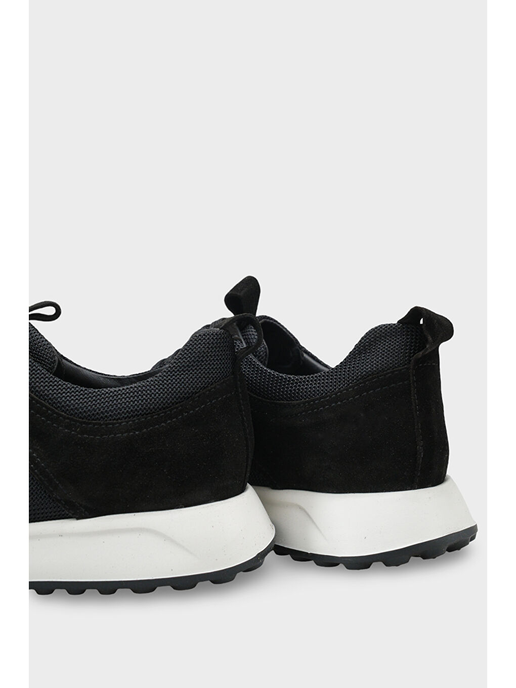 Siyah Rollo Hakiki Deri Süet Erkek Günlük Spor Ayakkabı Sneaker-3