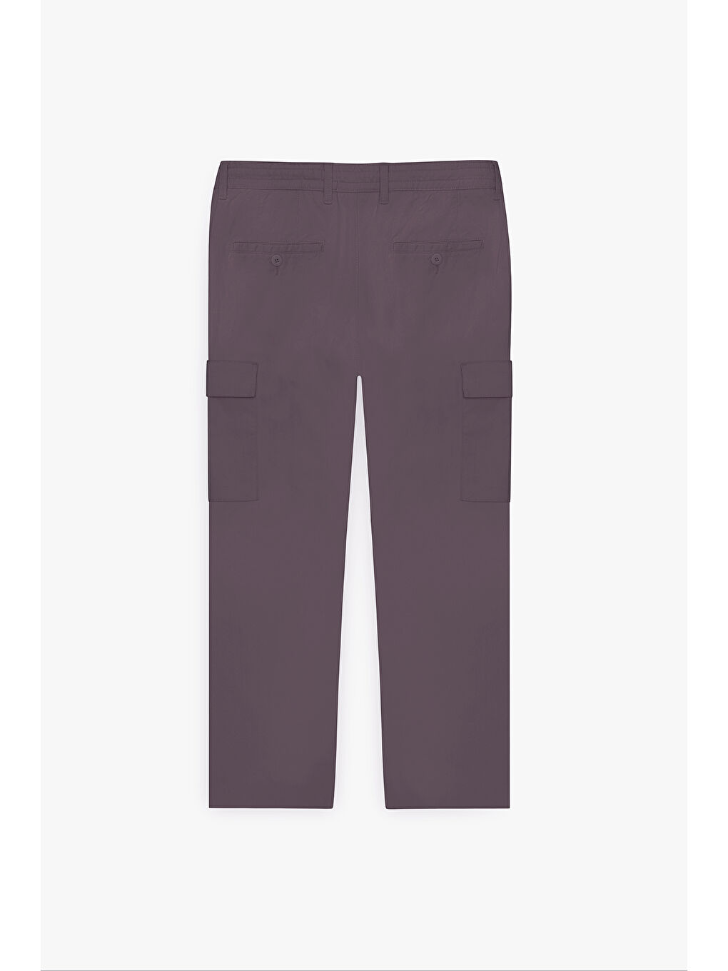 Erkek Antrasit Comfort Fit Rahat Kesim Pamuklu Esnek Yan Cepli Kargo Pantolon-8