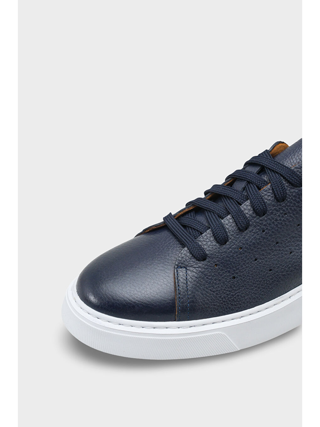 Lacivert Chaim Hakiki Deri Erkek Günlük Spor Ayakkabı Sneaker-2