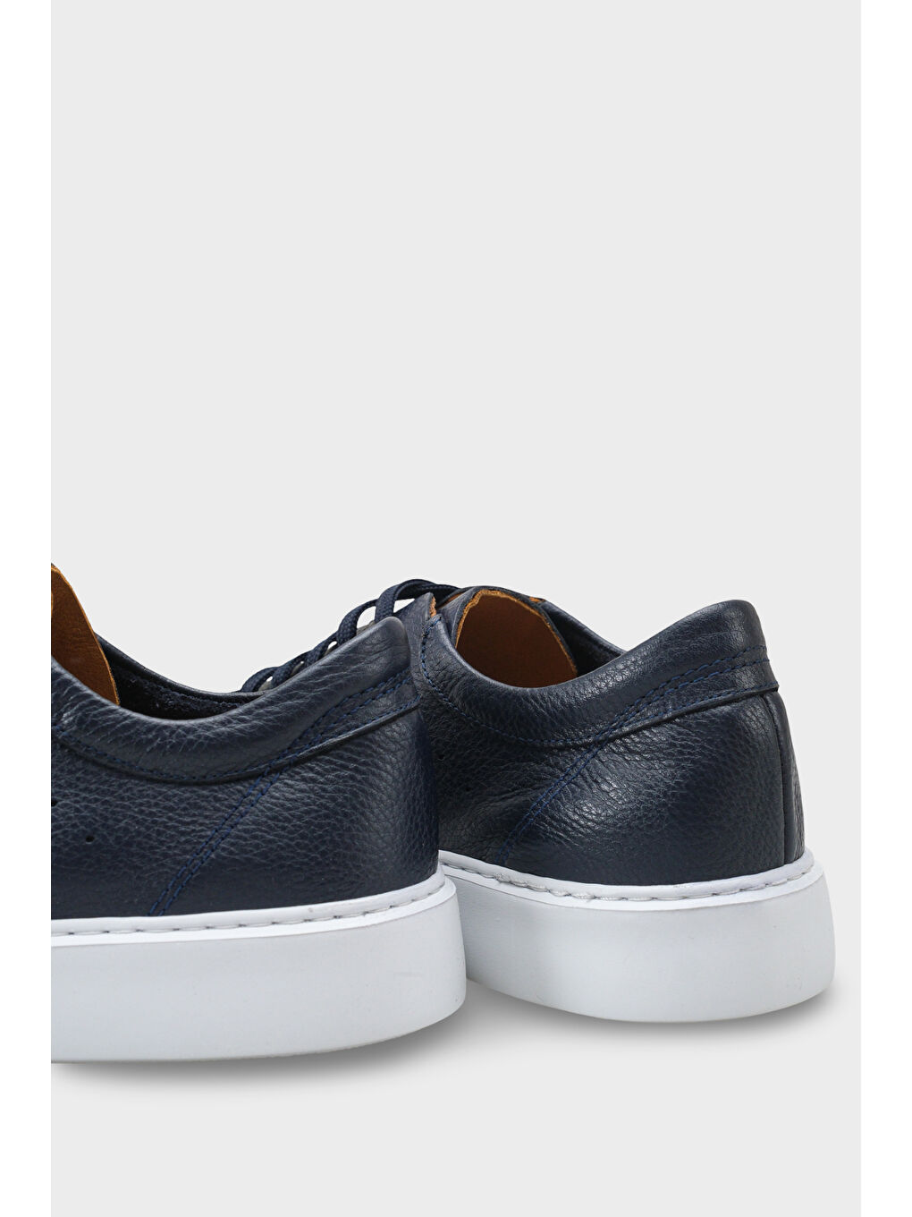 Lacivert Chaim Hakiki Deri Erkek Günlük Spor Ayakkabı Sneaker-3