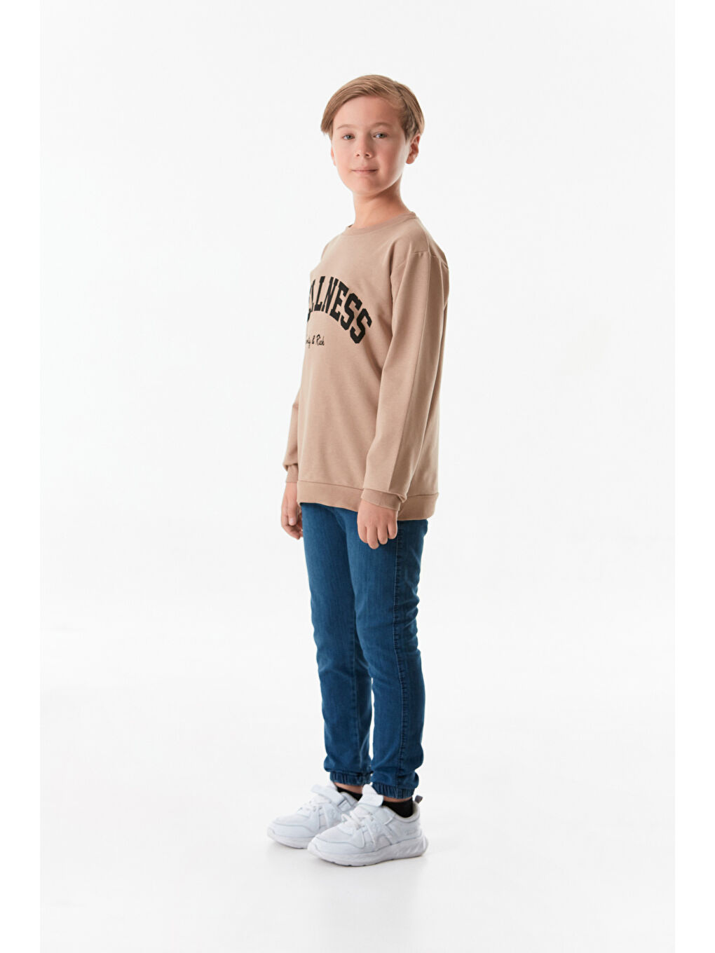 Fullamoda Vizon Wellnes Yazı Baskılı Erkek Çocuk Sweatshirt - 3