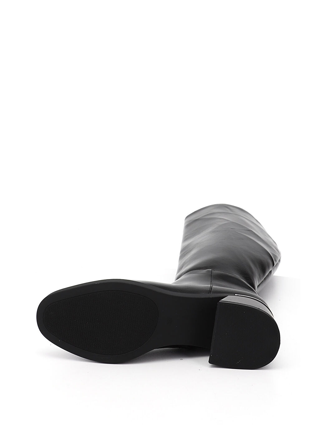 Mor Kadın ZÜMRÜT-SİYAH Fermuarlı Kalın Topuklu Çizme-3