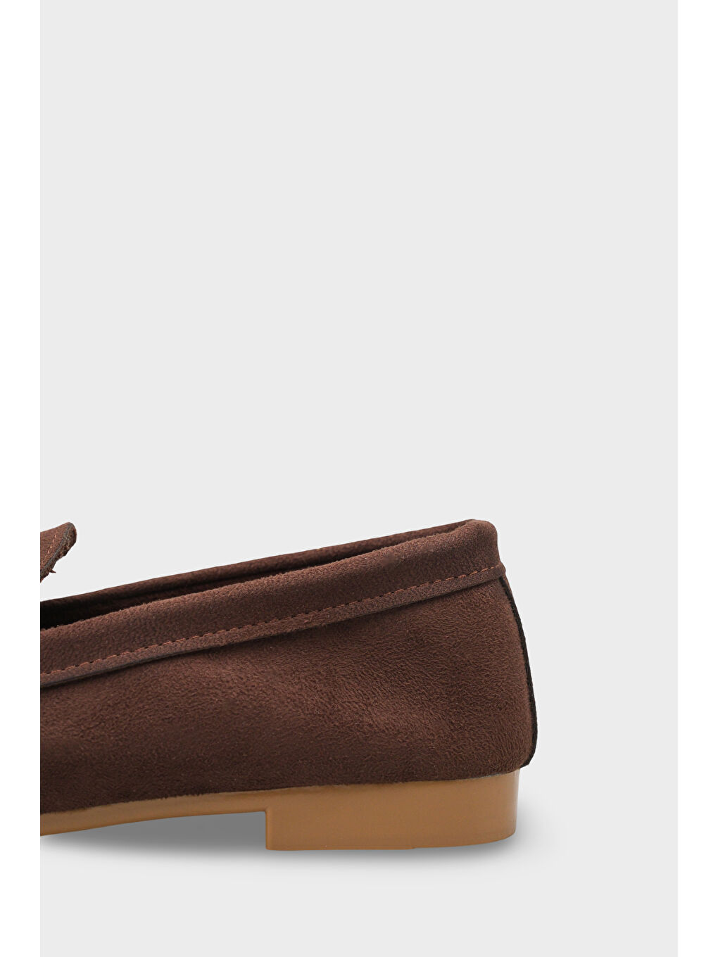 Kahverengi Janessa Metal Tokalı Yumuşak Kadın Loafer Ayakkabı-3