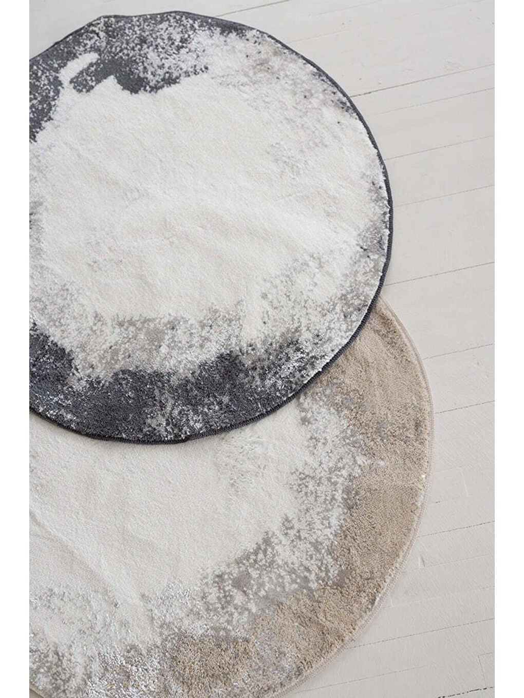 Hypnos Yuvarlak Banyo Paspası 70x70  Bej-1