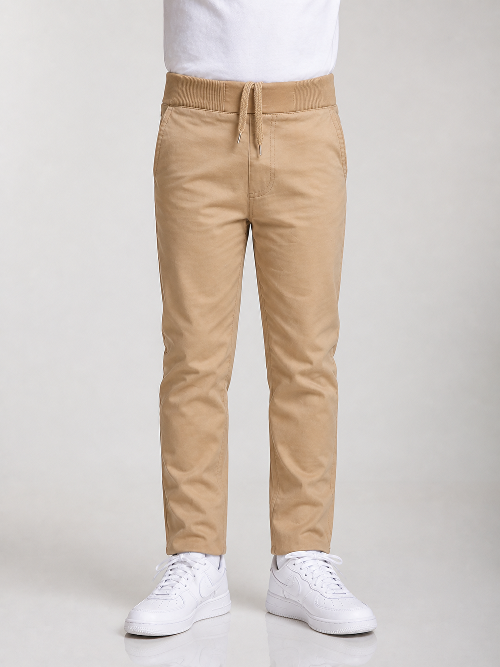 Bej Kız Çocuk Okul Pantolonu Unisex-3