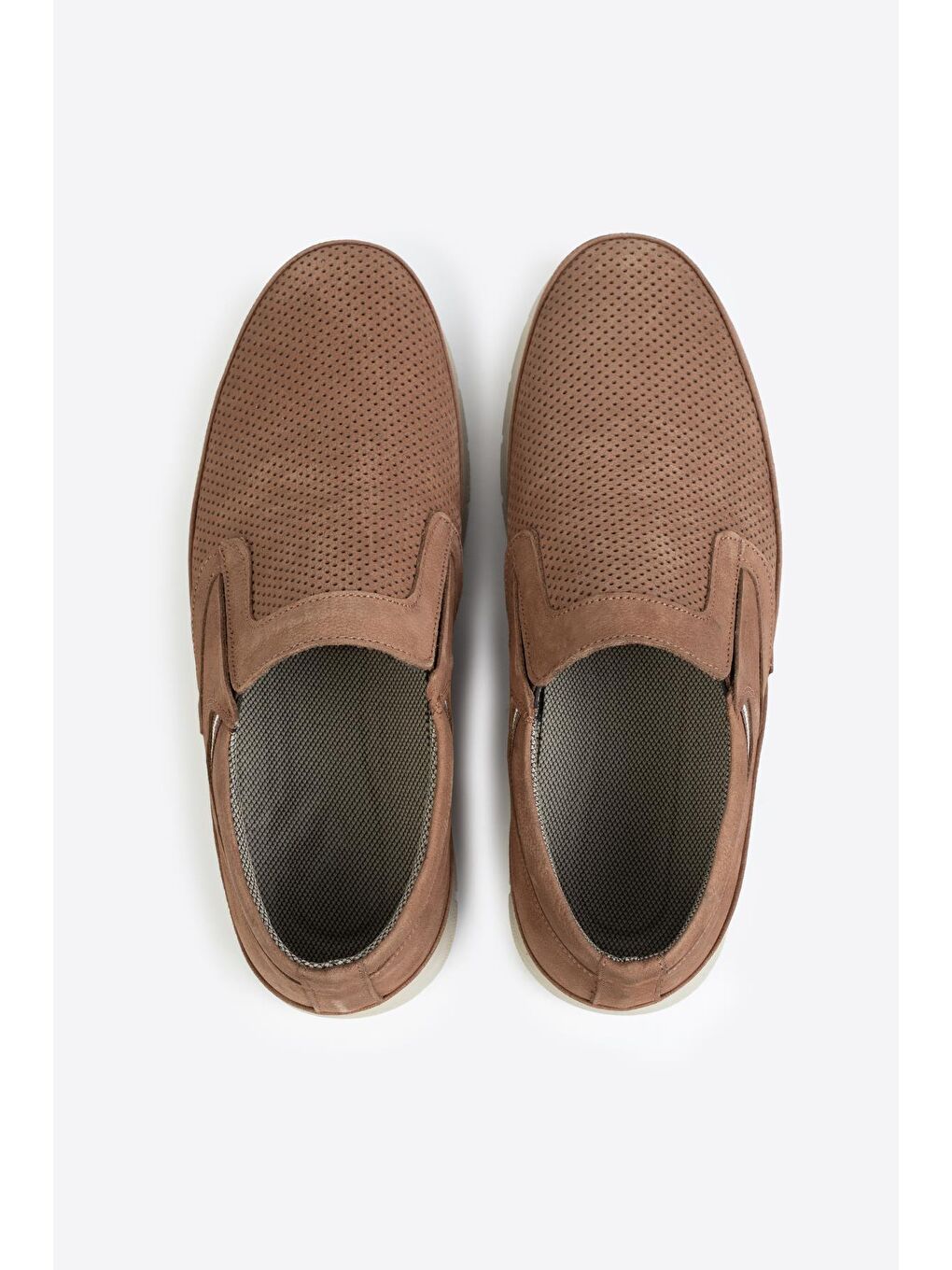 Kahverengi Hakiki Deri Erkek Spor Ayakkabı-2