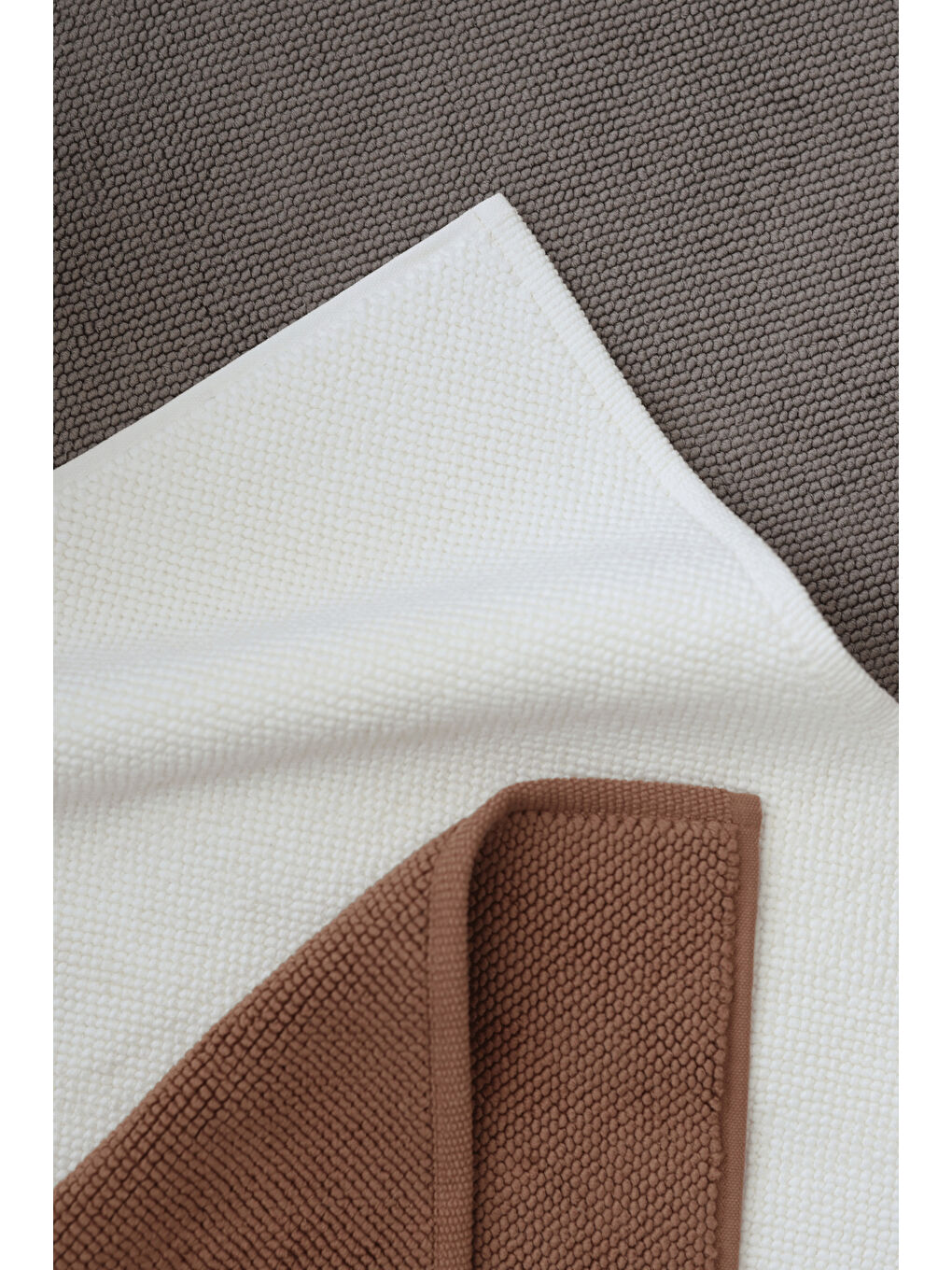 Velluna Tekli Havlu Banyo Paspası 50x80 cm Ekru-4