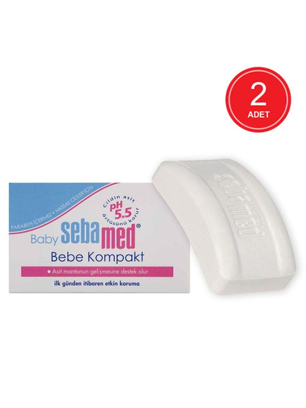 Sebamed Baby Renksiz Bebe Kompakt Bebek Sabunu  100 gr x 2 Adet