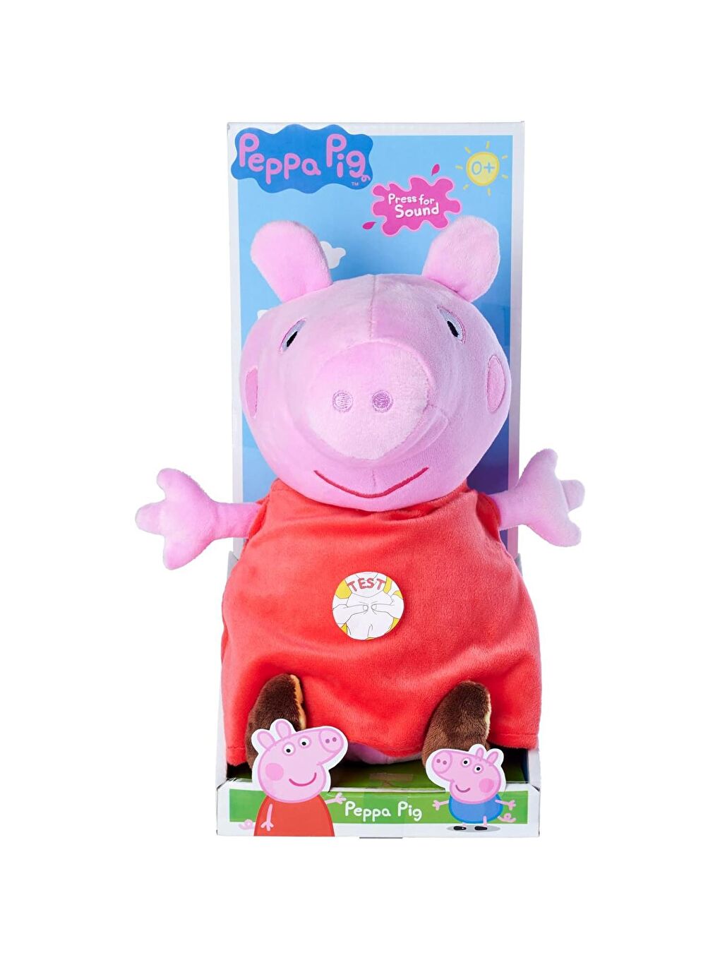 Peppa Pig Sesli Pelüş 22 cm Karnına Bastığınızda Eğlenceli Sesler Çıkarır