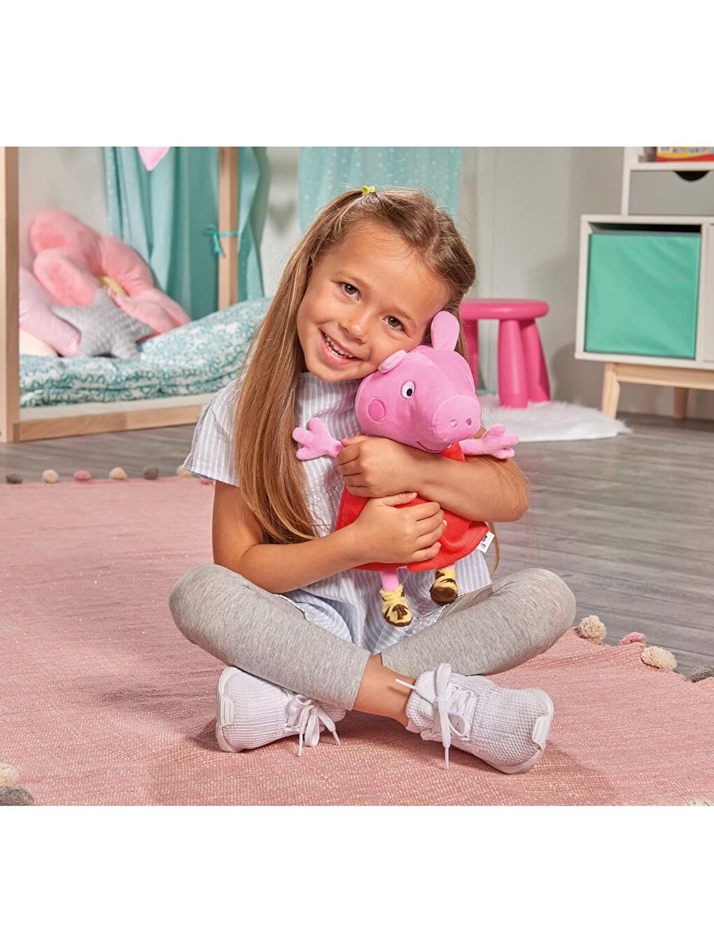 Peppa Pig Sesli Pelüş 22 cm Karnına Bastığınızda Eğlenceli Sesler Çıkarır - 1