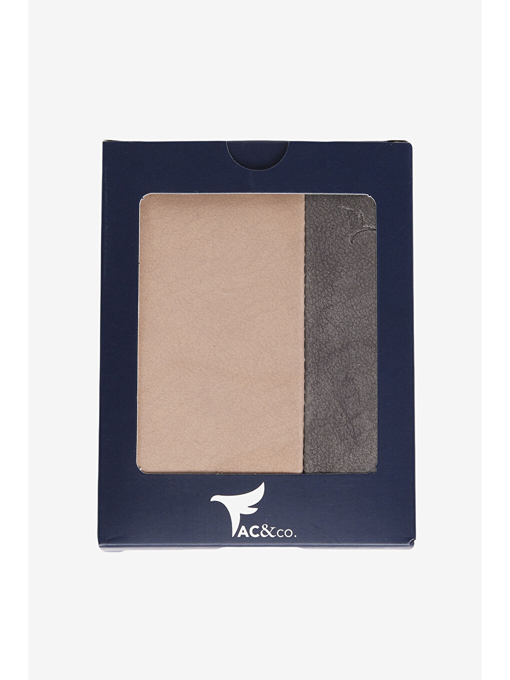 Bej Erkek Vizon-Antrasti Cüzdan-1