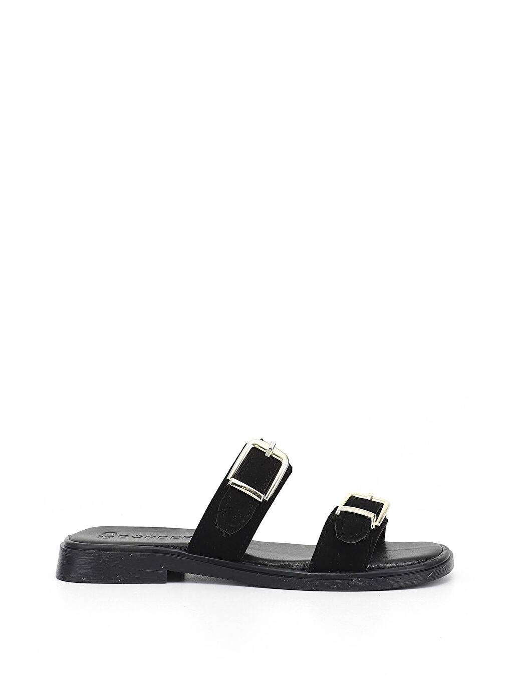 Siyah Kadın SİYAH MELANJ Tokalı Günlük Terlik