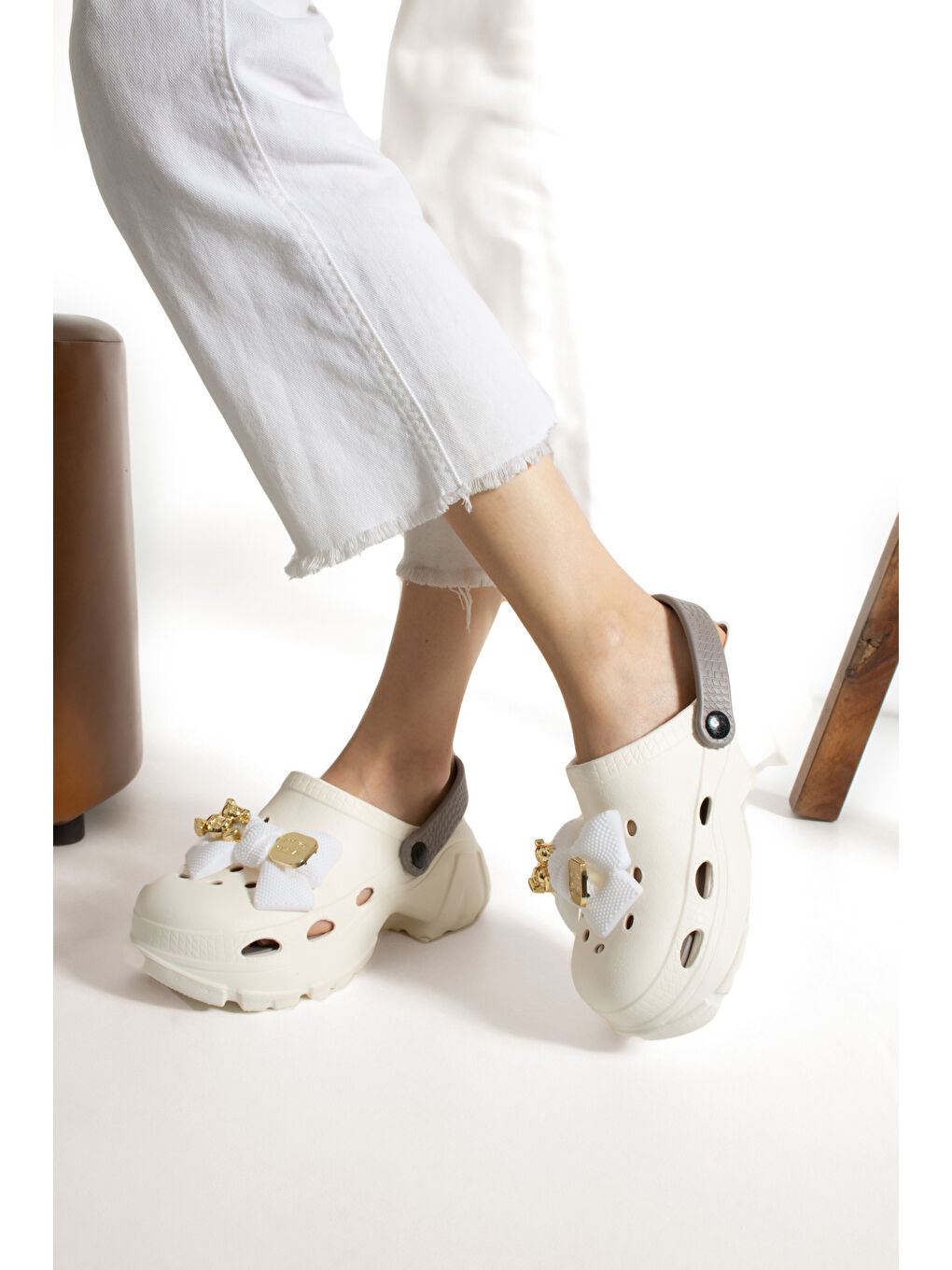 Bej Kadın Toka Detaylı Ortopedik Sandalet Ve Terlik-2