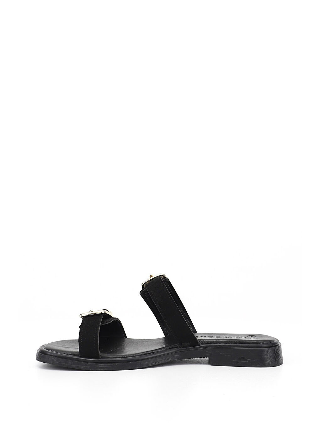 Siyah Kadın SİYAH MELANJ Tokalı Günlük Terlik-3