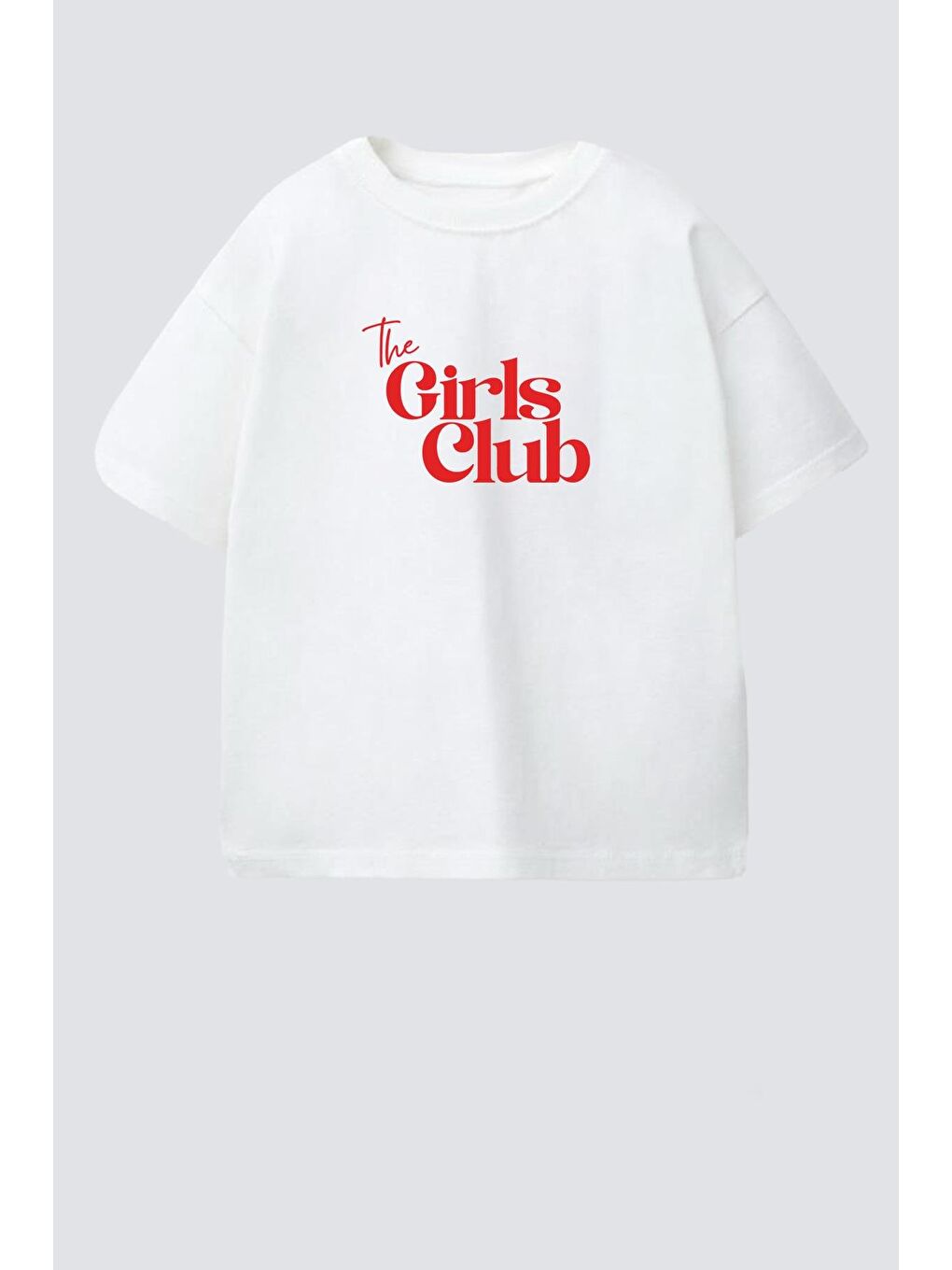 Ekru Kız Çocuk Bisiklet Yaka Baskılı Tshirt