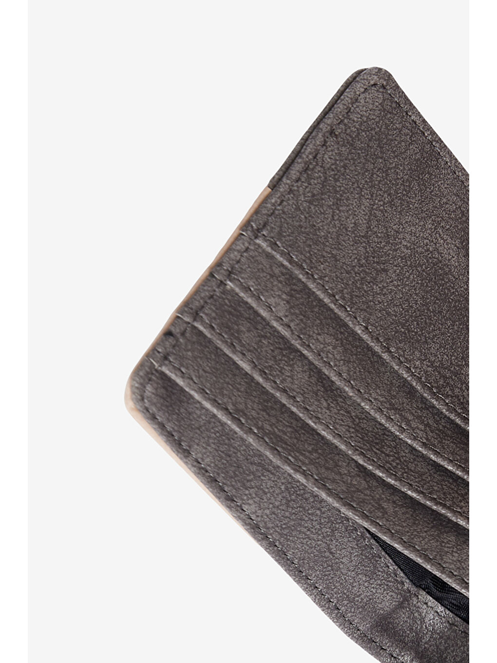 Bej Erkek Vizon-Antrasti Cüzdan-3