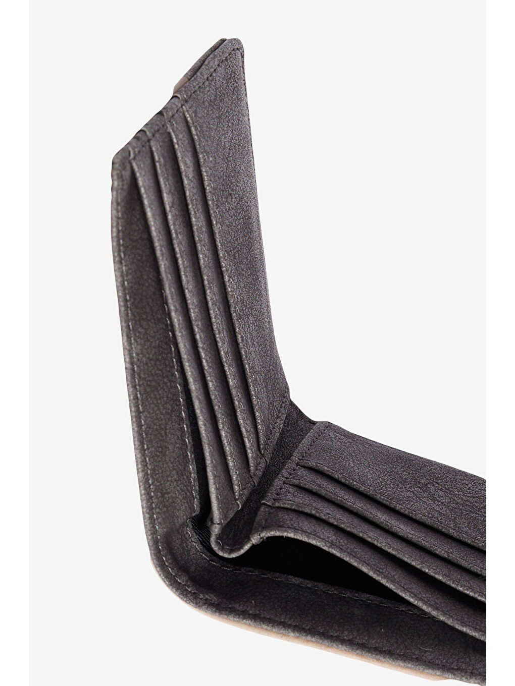 Bej Erkek Vizon-Antrasti Cüzdan-4