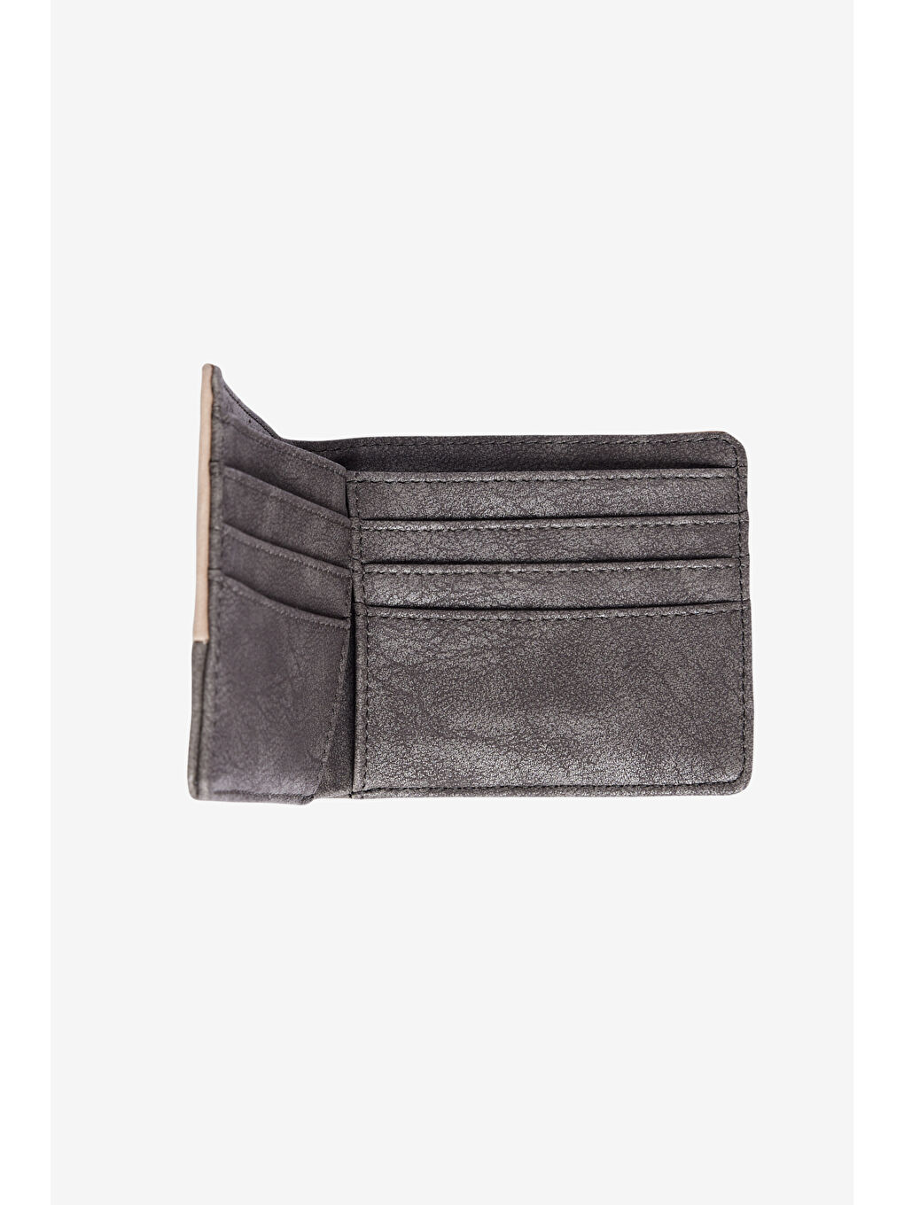 Bej Erkek Vizon-Antrasti Cüzdan-5