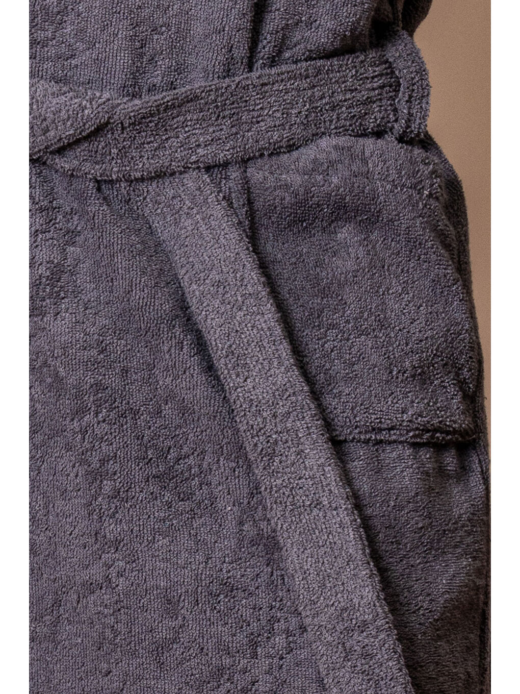 İhracat Fazlası Stok Antrasit Bornoz – Yüksek Gramajlı Premium Dokuma L/XL-2