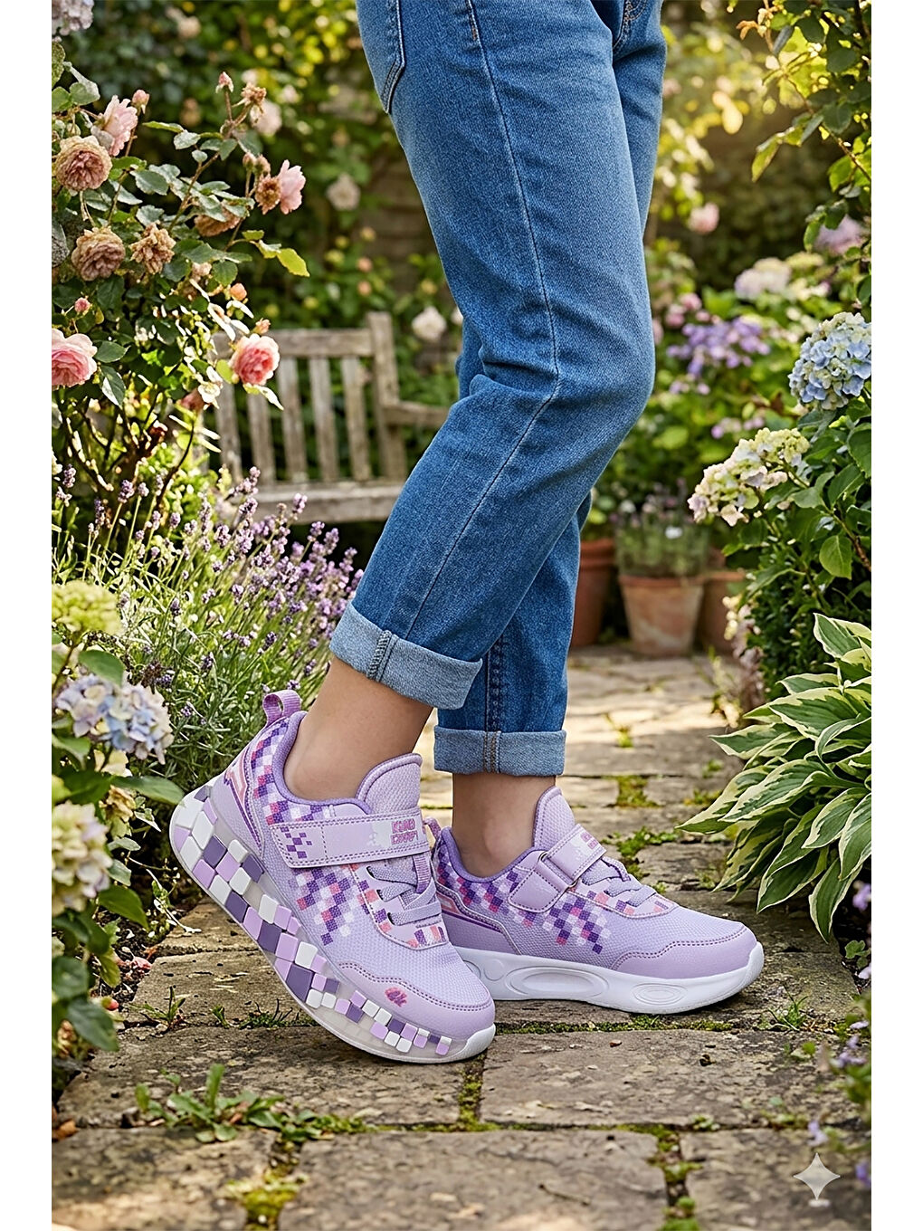 Lila Jenks Craft Cırtlı Kız Çocuk Spor Ayakkabı-2