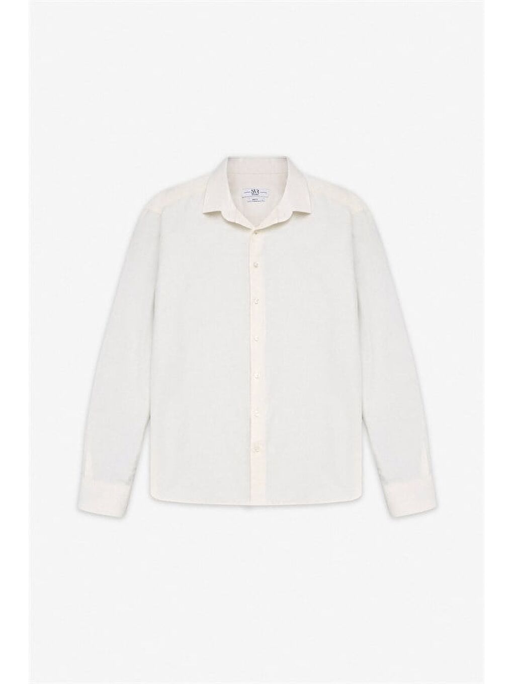 Ekru Slim Klasik Yaka Casual Gömlek-6