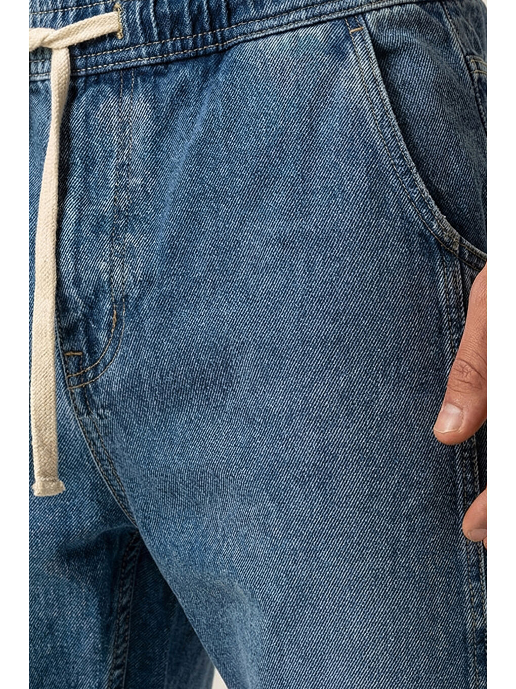 Erkek Rahat Kesim Baggy Jean Pantolon 30074 - İndigo-3