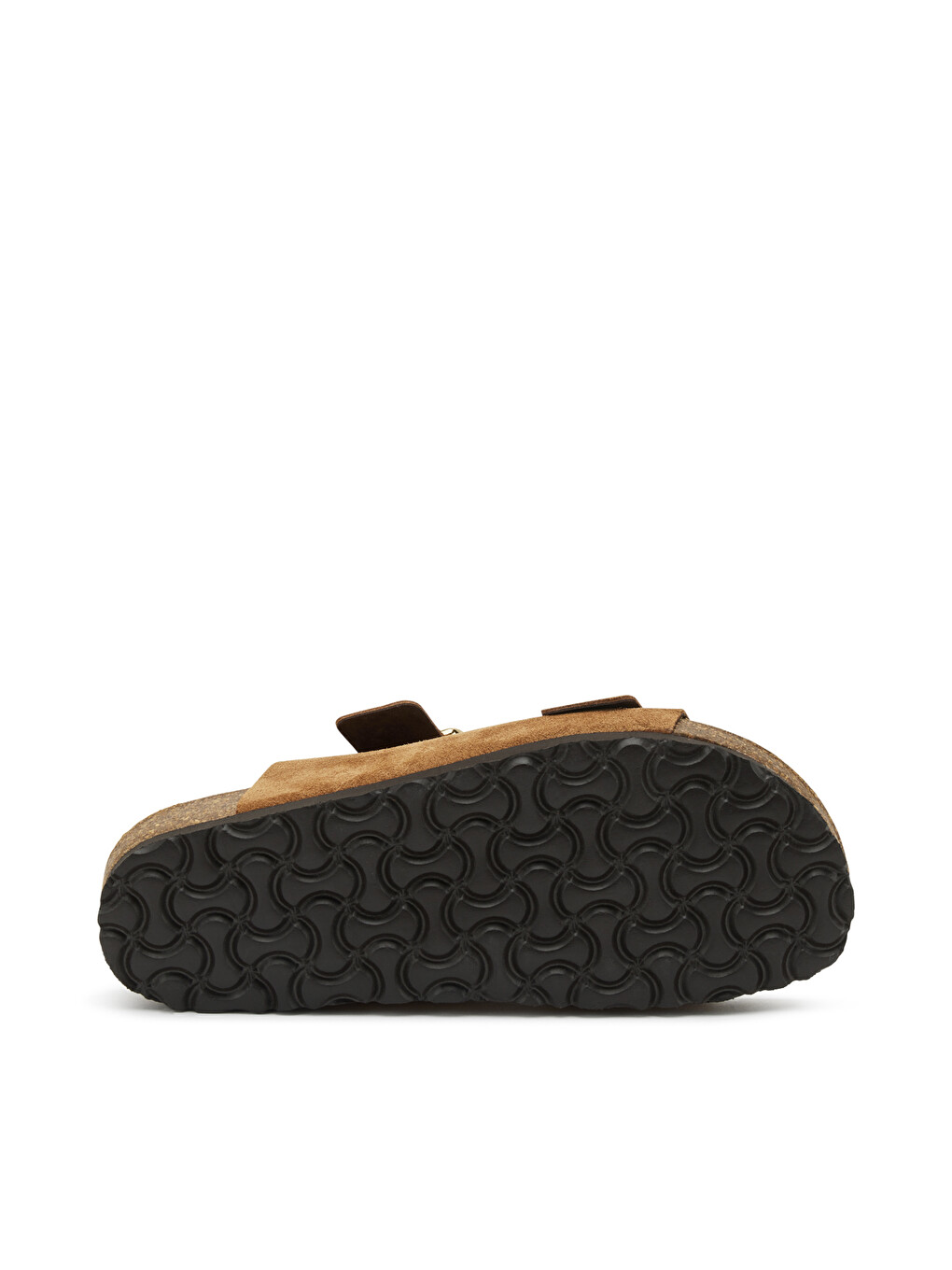 Kahverengi Kadın Terlik 17B8 SUEDE Double-Strap Sliders-4