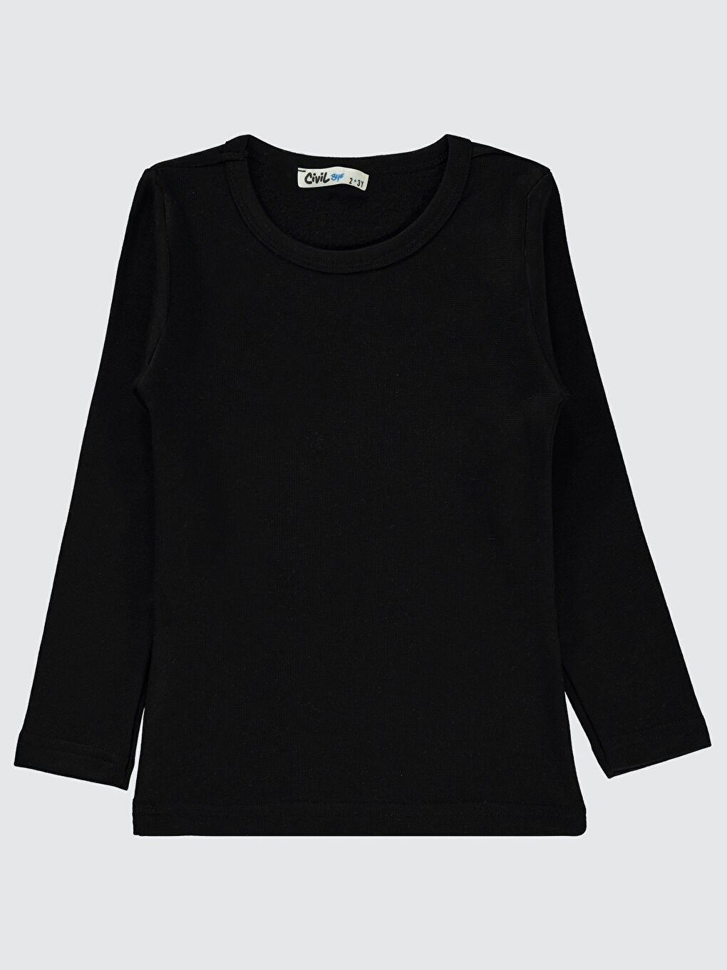 Boys Erkek Çocuk Termal Sweatshirt 2-5 Yaş Siyah