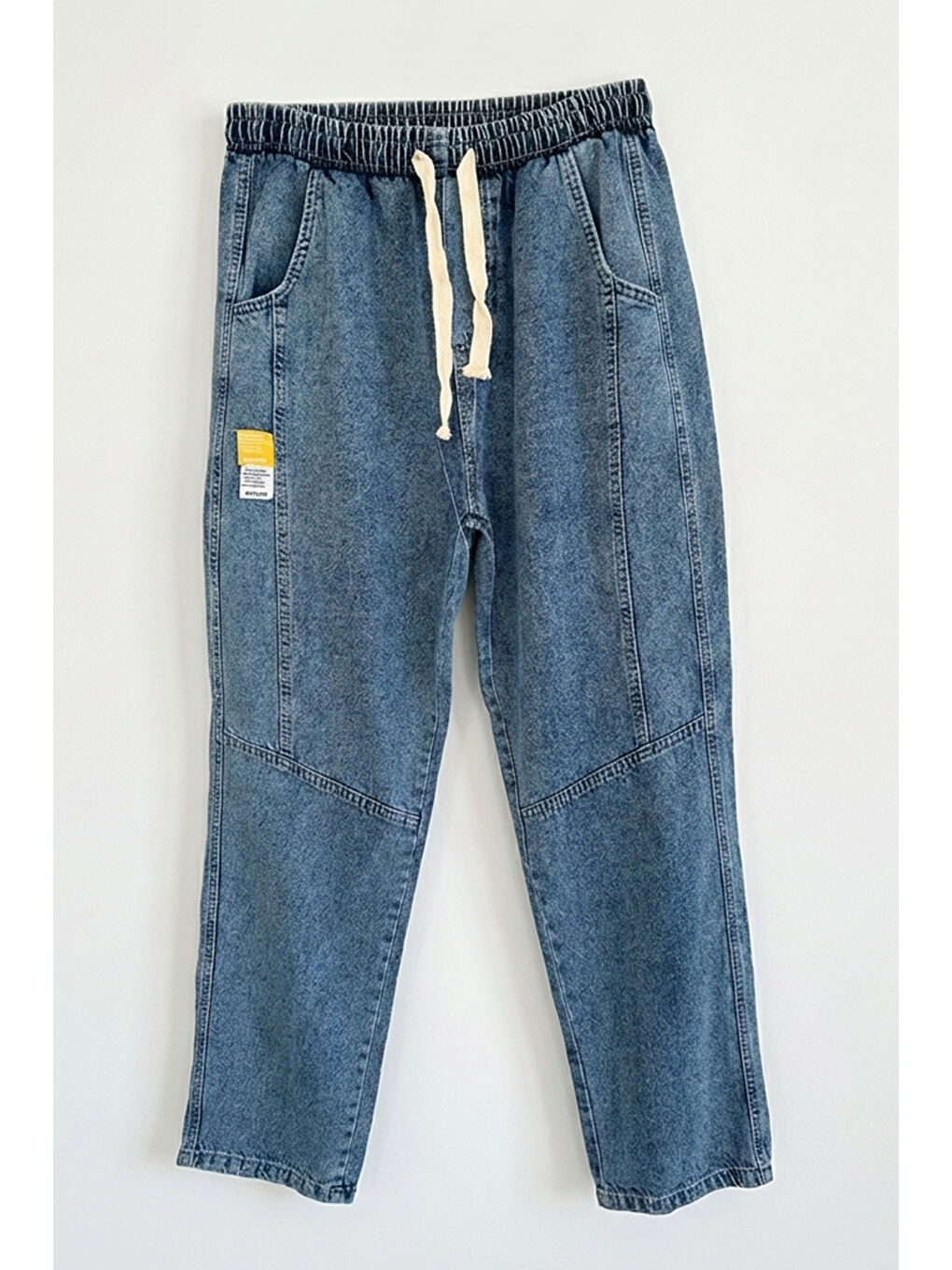 Erkek Rahat Kesim Baggy Jean Pantolon 30074 - İndigo-5