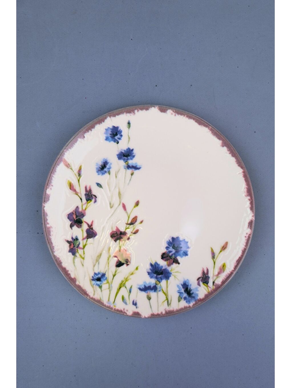 Beyaz Porselen Morden Kahvaltı ve İkram Takımı 6 Kişilik 14 Parça-4