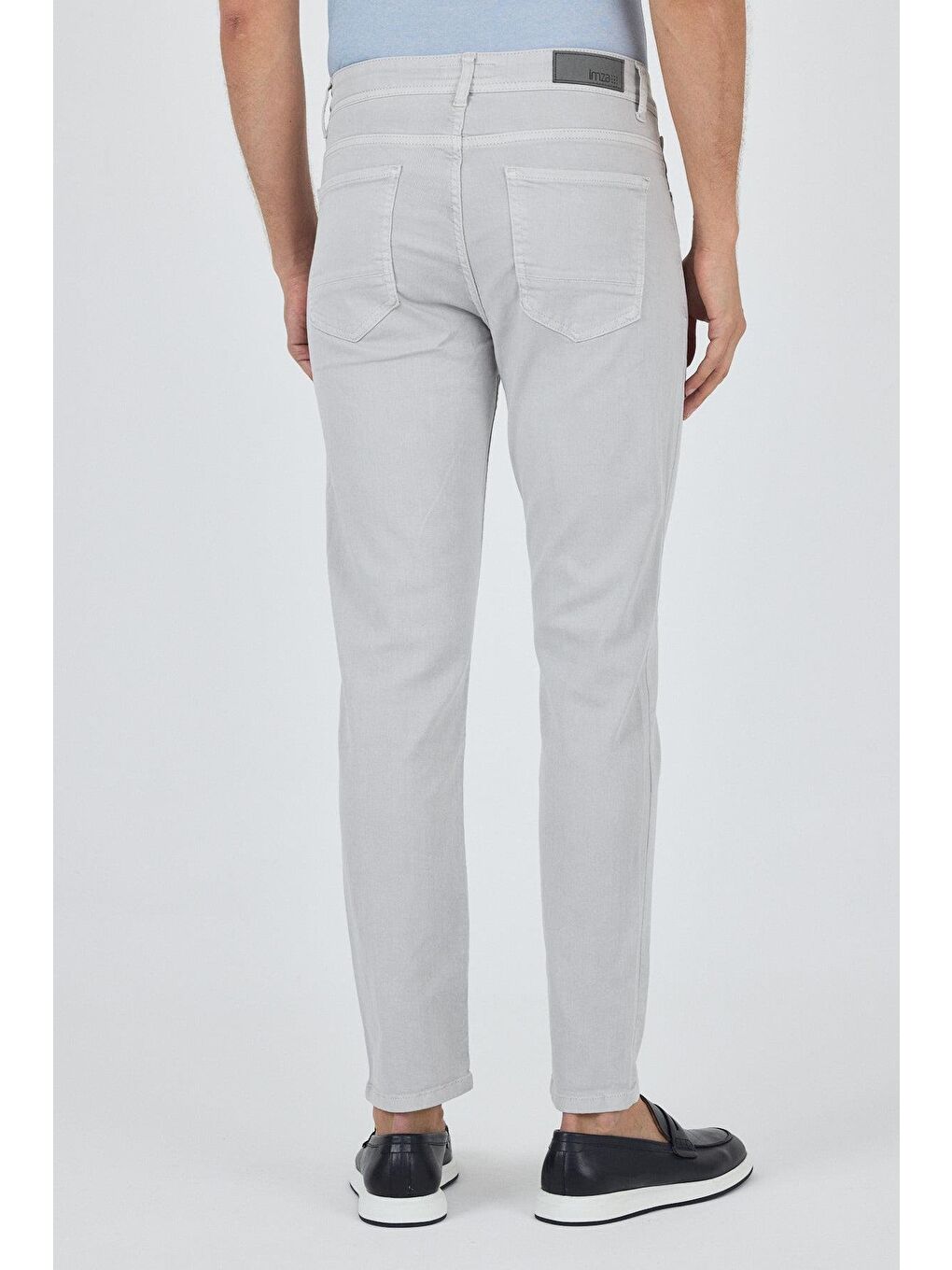 Bej Taş Rengi Pamuklu 5 Cep Casual Slim Fit 5 Cep Pantolon 1003250318-3