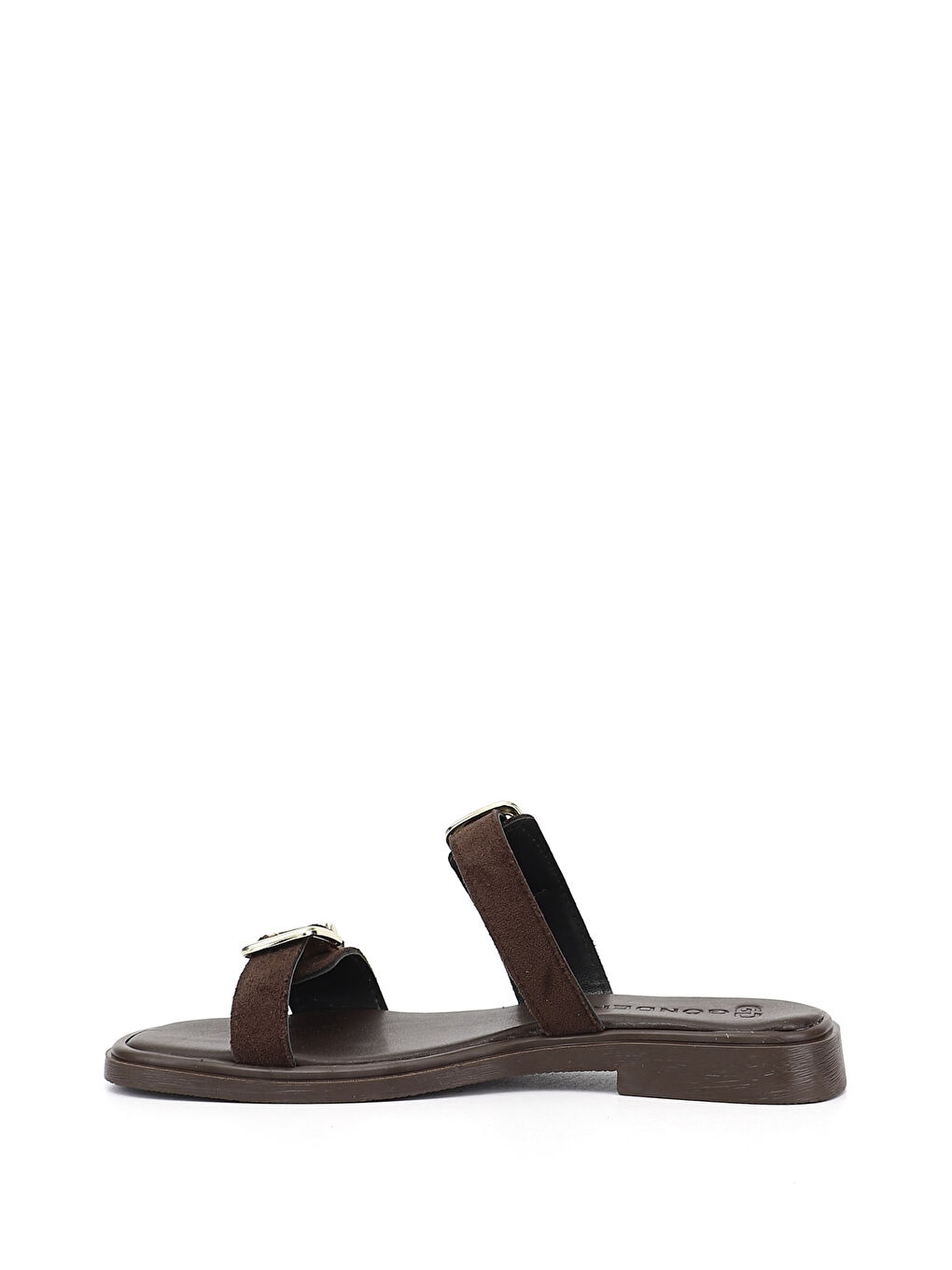 Kahverengi Kadın AÇIK KAHVERENGİ Tokalı Günlük Terlik-3