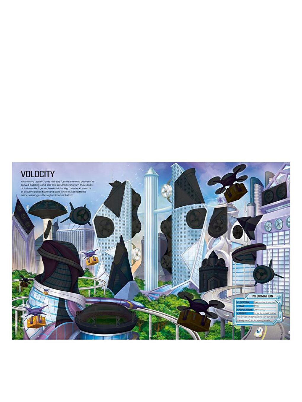 Usborne Build Your Own Futuristic Cities Sticker Book - 1