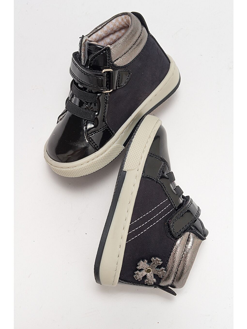 Kız Çocuk Siyah Hakiki Deri Suya Dayanıklı Anatomik Günlük Bot-3