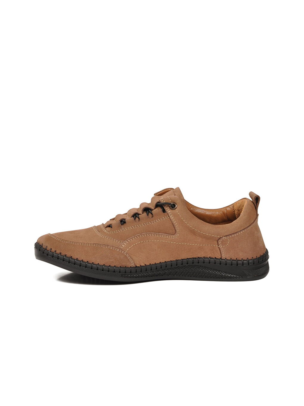 Bej Premium Kum Hakiki Deri Erkek Casual Ayakkabı 2101 M-3