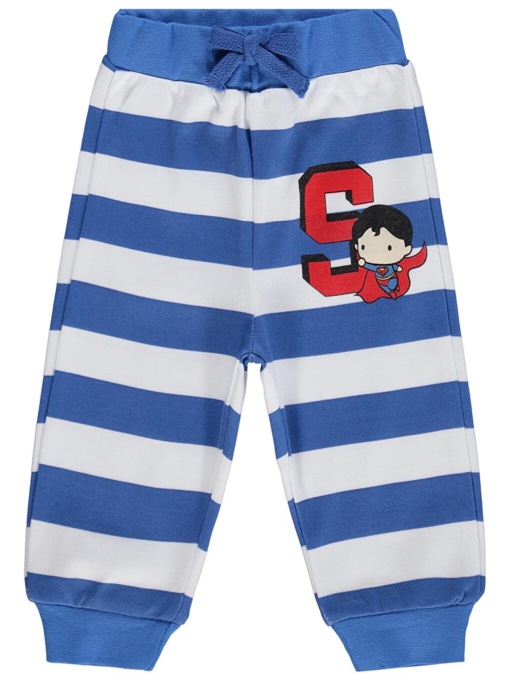 Baby Superman Baskılı 3-18 Ay Tek Alt Bebe - Mavi