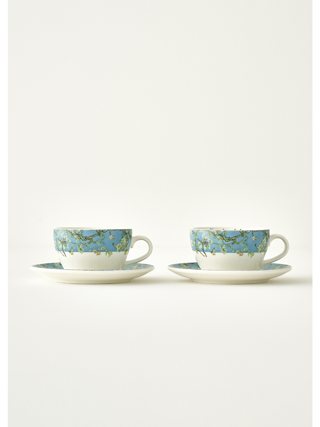 Van Gogh Almond Blossom 2'li Çay Fincanı Seti Turkuaz (270 Cc)-4