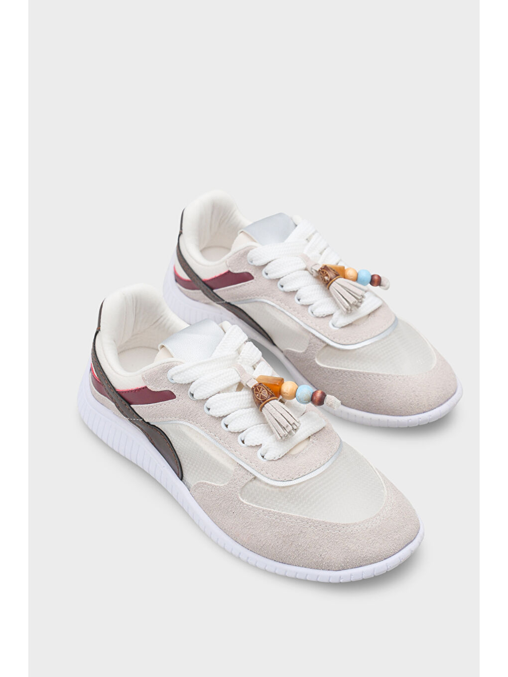 Gri Kadın Sneaker Spor Ayakkabı-1