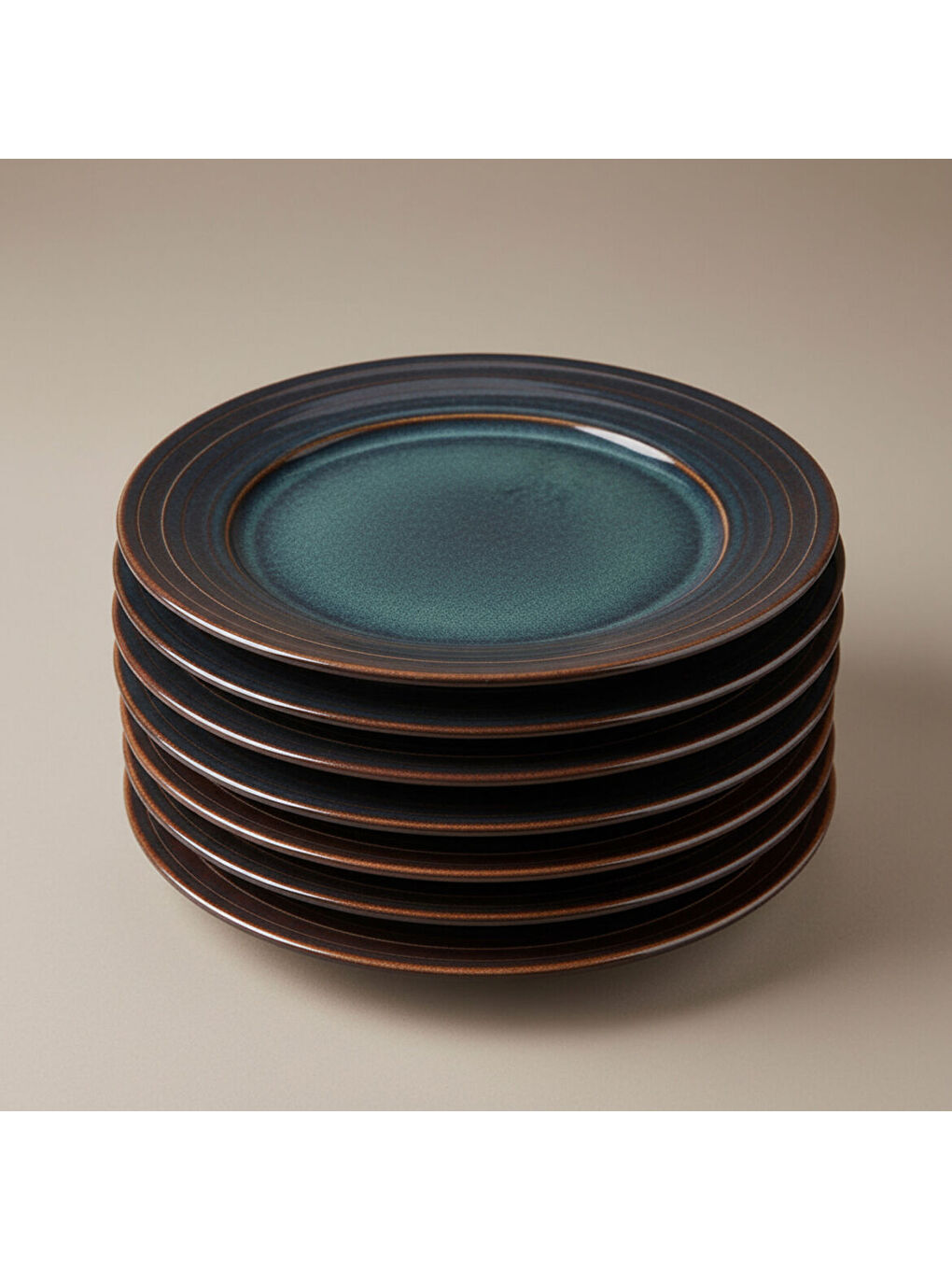 Ekru Valeron 6 Adet 20 Cm Pasta Tabağı Reaktif Oasis Vr 1131-3