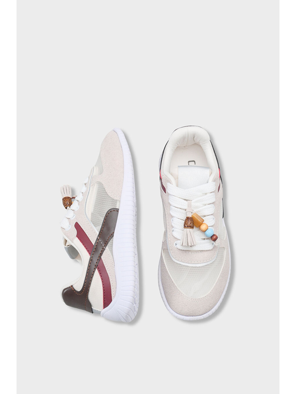 Gri Kadın Sneaker Spor Ayakkabı-4