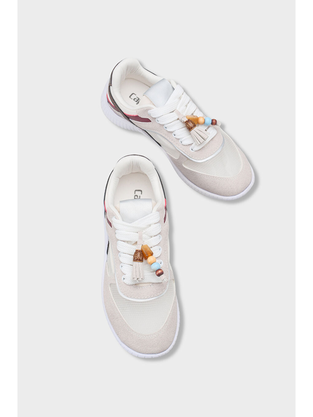 Gri Kadın Sneaker Spor Ayakkabı-5