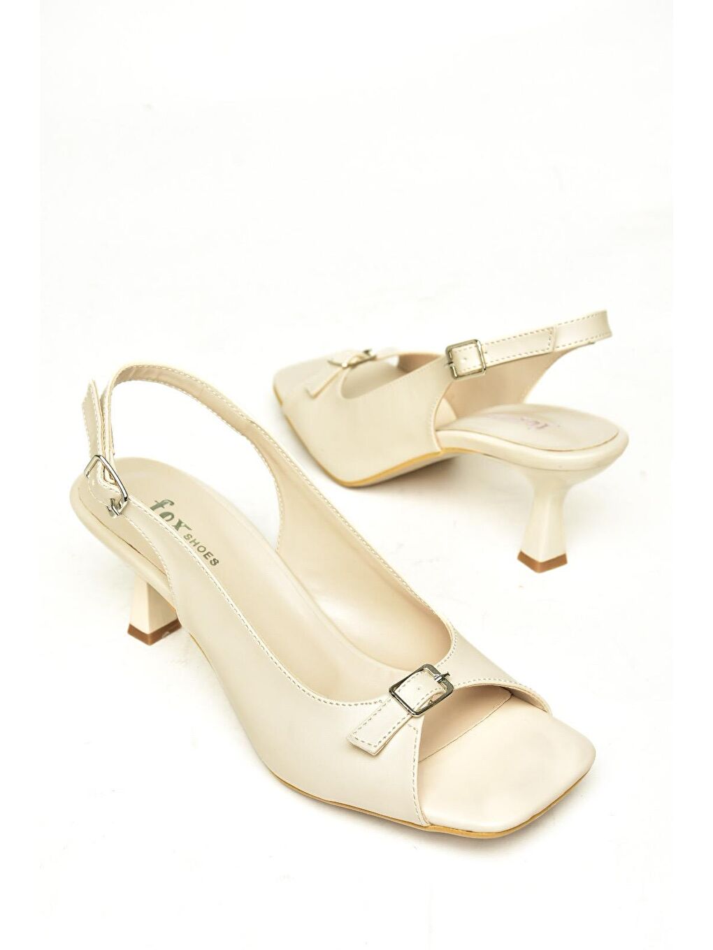 S2820821 Bej Kadın Topuklu Ayakkabı-2