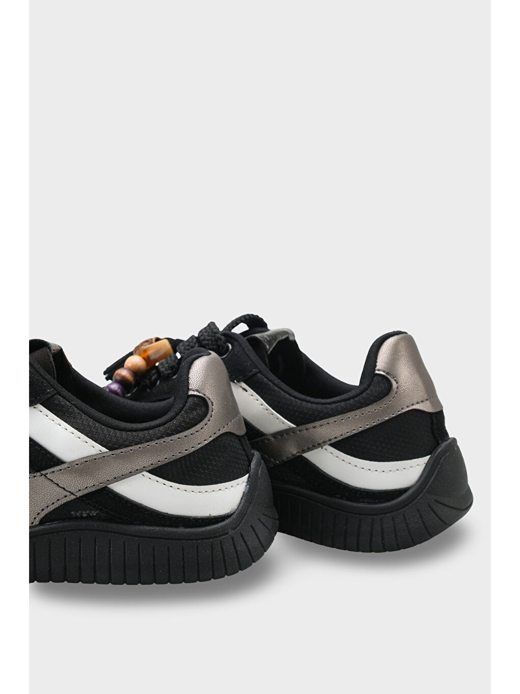 Siyah Kadın Sneaker Spor Ayakkabı-3