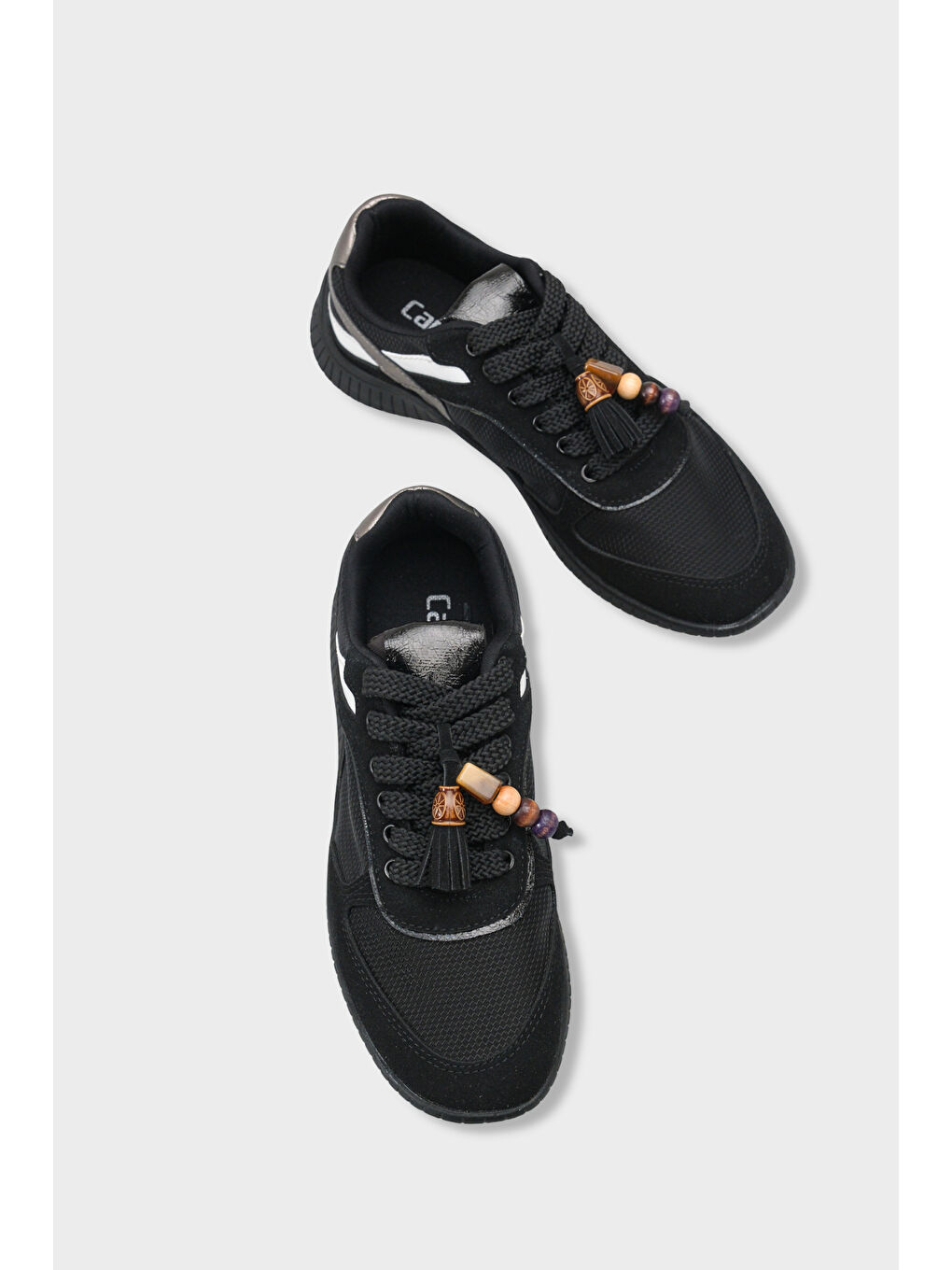 Siyah Kadın Sneaker Spor Ayakkabı-5