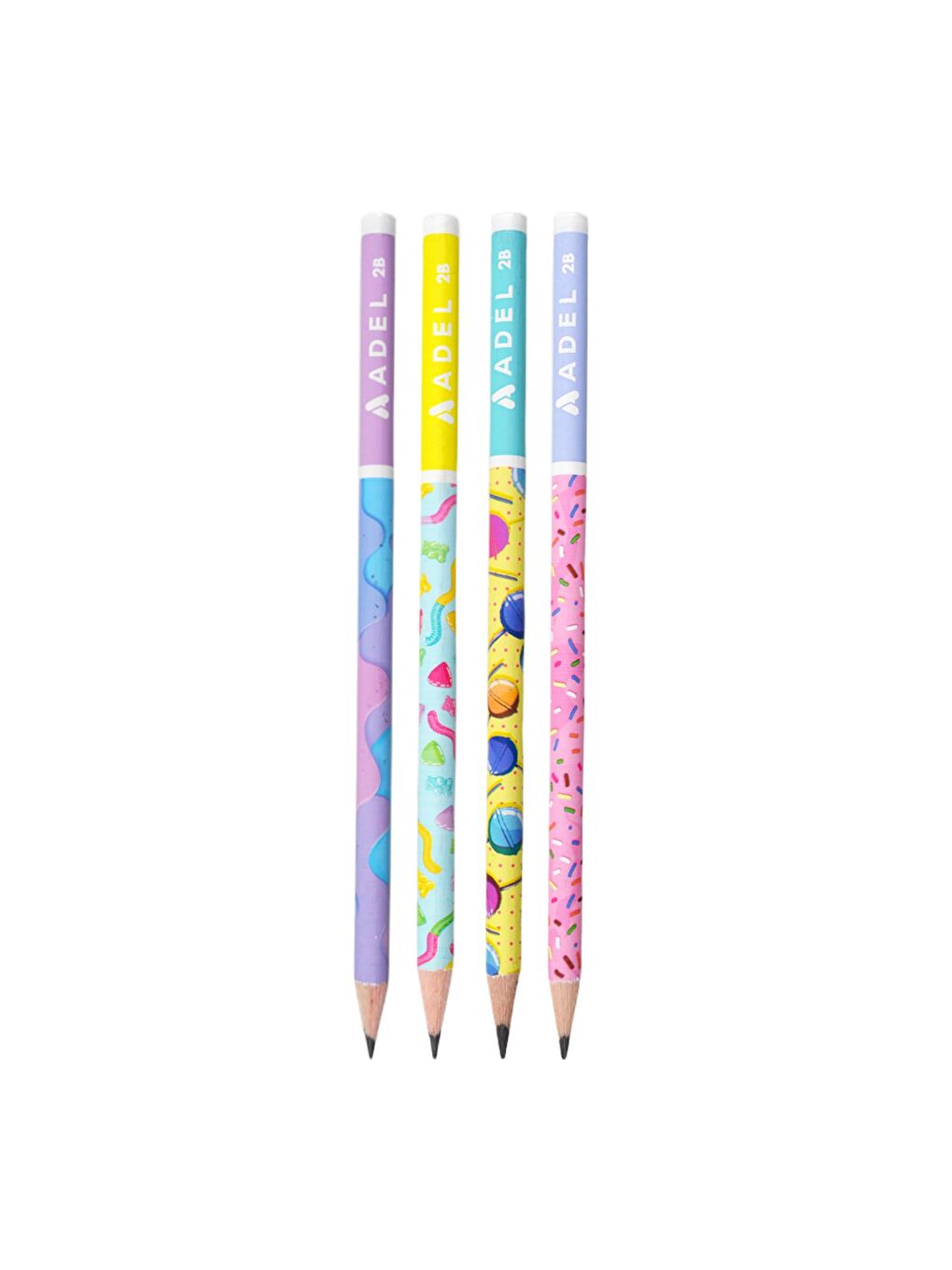 Sugar Rush Yuvarlak 2B Kurşun Kalem 4 Adet 16868