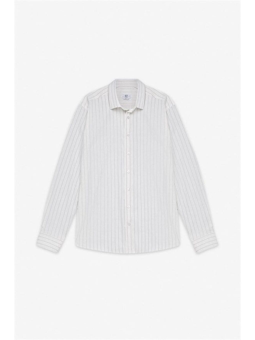 Bej Slim Klasik Yaka Casual Gömlek-6