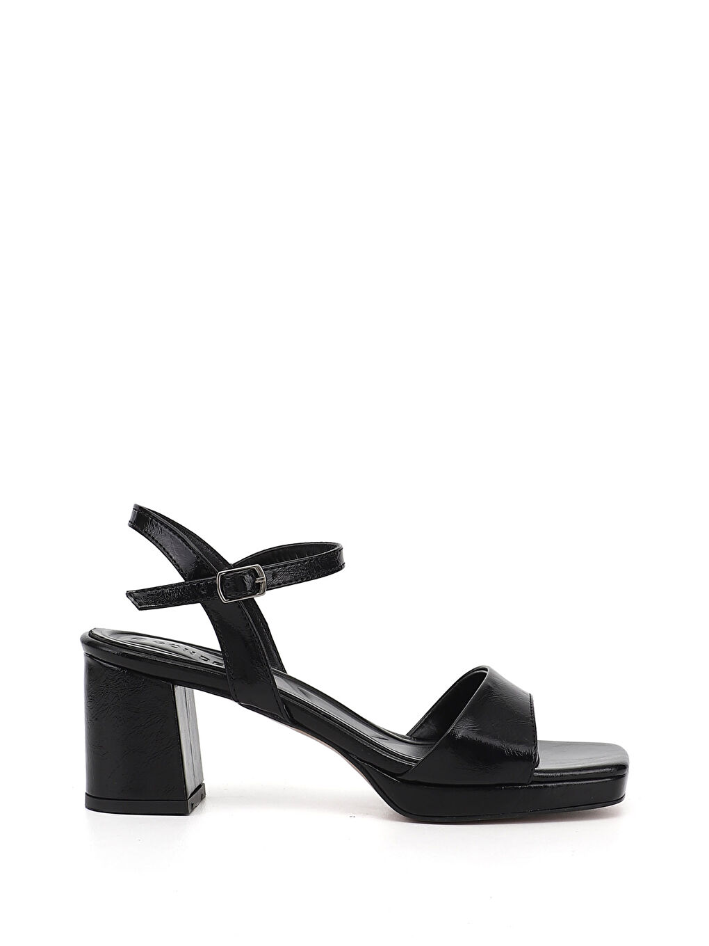 Siyah Kadın SİYAH Bilekten Bağlı Platform Topuklu Sandalet