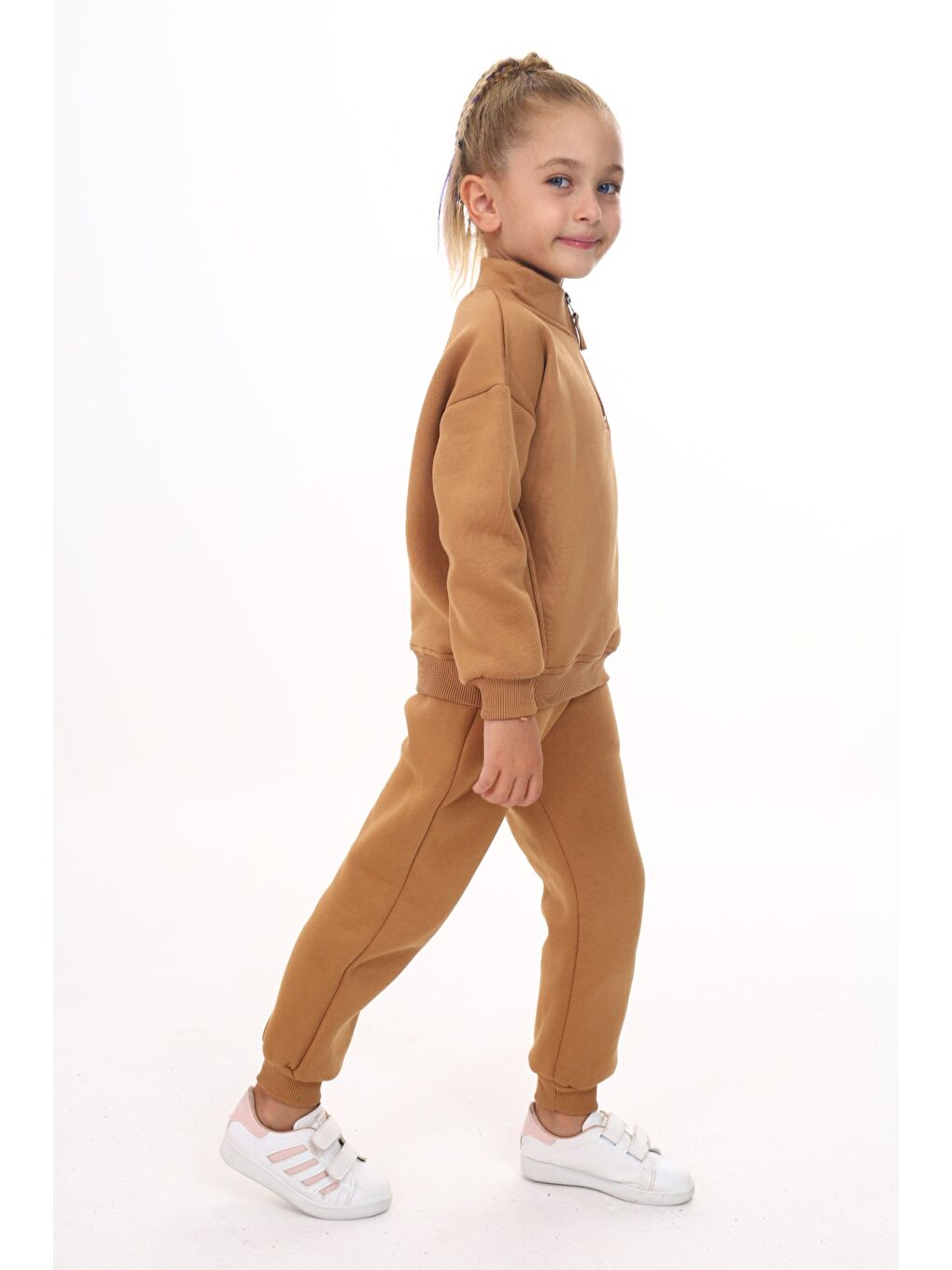Kahverengi Kız Çocuk Eşofman Takım-2
