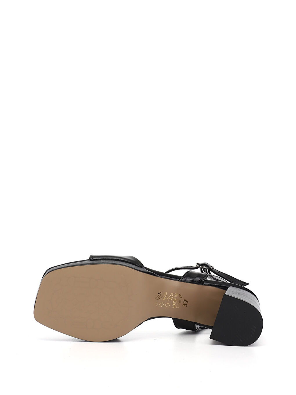 Siyah Kadın SİYAH Bilekten Bağlı Platform Topuklu Sandalet-5