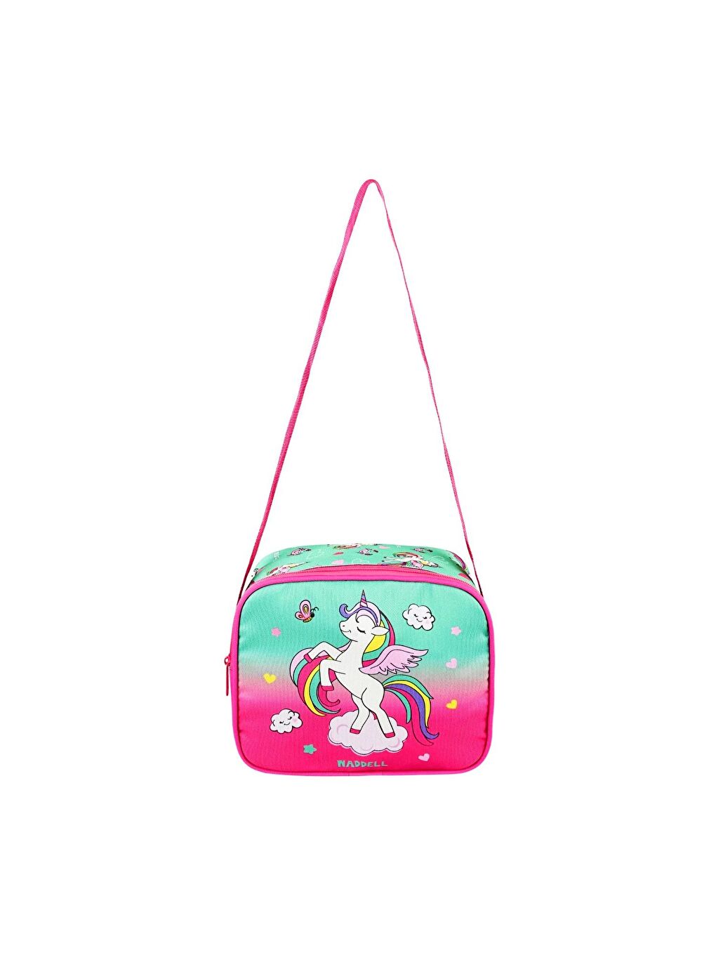 3 Bölmeli İlkokul Çantası ve Beslenme Çantası Su Yeşili Pembe 24301-4